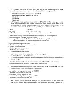 36.
36.
XYZ company incurred Br 50,000 of direct labor and Br 2000 of indirect labor the proper
XYZ company incurred Br 50,00