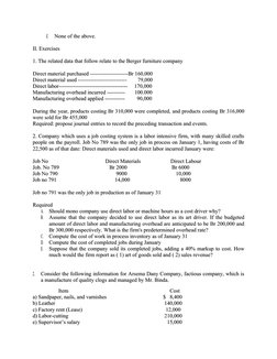 E.E.
None of the above.
None of the above.
II. Exercises 
II. Exercises 
1. The related data that follow relate to the Berger