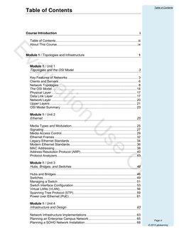 Evaluation Use Only
  
Table of Contents 
Page iii 
© 2015 gtslearning 
Table of Contents 
 
Course Introduction 
i 
Table of