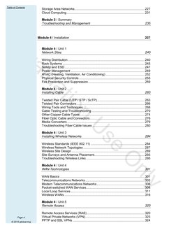 Evaluation Use Only
  
Table of Contents 
Page vi 
© 2015 gtslearning 
Storage Area Networks.................................
