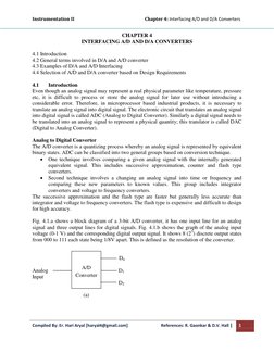 A/D and D/A Converter Interfacing Guide | PDF | Analog To Digital ...