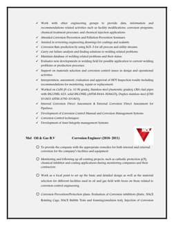 
Work  with  other  engineering  groups  to  provide  data,  information  and
recommendations related activities such as fac