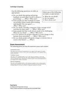 C1 Speaking Exam Preparation Guide | PDF | Test (Assessment) | Question