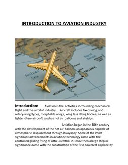 Introduction to the Aviation Industry | PDF | Aviation | Air Traffic ...
