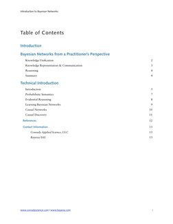 (http://www.bayesia.com (http://www.bayesia.com)) (http://www.conradyscience.com (http://www.conradyscience.com))Table of Co