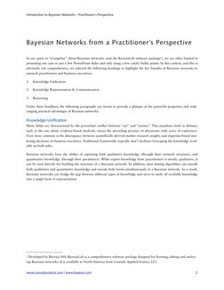 Bayesian Networks from a Practitioner’s Perspective
In our quest to “evangelize” about Bayesian networks (and the BayesiaLab