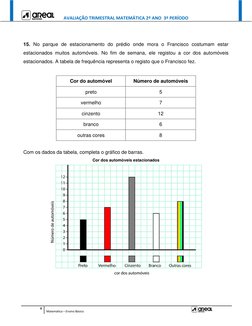 AVALIAÇÃO TRIMESTRAL MATEMÁTICA 2º ANO  3º PERÍODO 
 
 
 
6 
Matemática – Ensino Básico