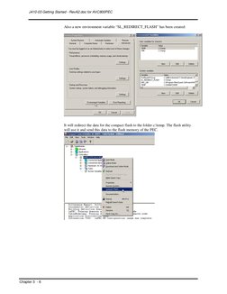 J410-03 Getting Started - RevA2.doc for AVC800PEC 
Chapter 3  - 6 
 
 
Also a new environment variable “SL_REDIRECT_FLASH” ha