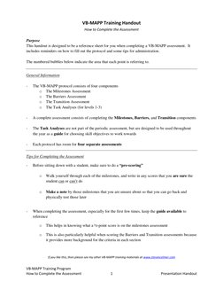 VB-MAPP Assessment Completion Guide | PDF | Syllable | Human Communication