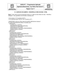 GUÍA Nº 7 -  Programación Aplicada 
 
Ingeniería Electrónica Ing. Néstor Raúl Suarez P. 
Página 7 de 17 
 
III. EJERCICIO D