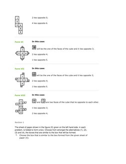 Cube Folding and Reasoning Questions | PDF | Rectangle | Dice