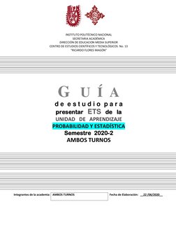 INSTITUTO POLITÉCNICO NACIONAL 
SECRETARIA ACADÉMICA 
DIRECCIÓN DE EDUCACION MEDIA SUPERIOR 
CENTRO DE