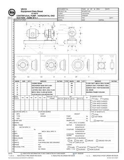 ASME B73.1 Centrifugal Pump Data Sheet | PDF | Pump | Bearing (Mechanical)