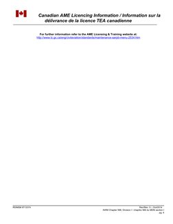 Canadian AME License Requirements | PDF | Aircraft | Aviation