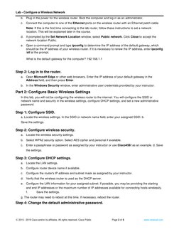 13.1.11 Lab - Configure A Wireless Network | PDF | Wireless Lan ...