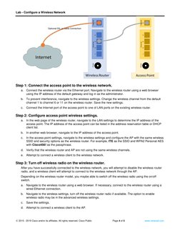 13.1.11 Lab - Configure A Wireless Network | PDF | Wireless Lan ...