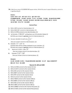 Estimation and Approximation Worksheet | PDF | Significant Figures ...