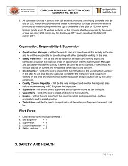 Waterproofing Membrane Method Statement | PDF | Personal Protective ...