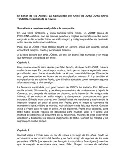 El Señor de los Anillos: La Comunidad del Anillo de JOTA JOTA ERRE
TOLKIEN. Resumen de la Novela.
Suscríbete a nuestro canal