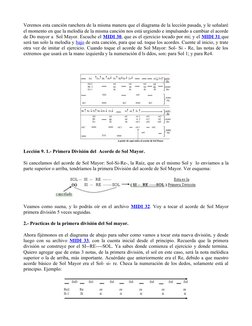 Veremos esta canción ranchera de la misma manera que el diagrama de la lección pasada, y le señalaré
el momento en que la mel