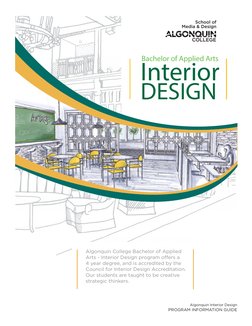 Algonquin College Interior Design Program | PDF | Interior Design | Design