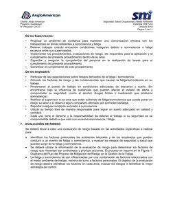 Cliente: Anglo American
Seguridad, Salud Ocupacional y Medio Ambiente
Proyecto: Quellaveco 
 
Estándar HSE 5.04
N° Proyecto:
