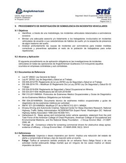 Cliente: Anglo American
Seguridad, Salud Ocupacional y Medio Ambiente
Proyecto: Quellaveco 
 
Estándar HSE 5.04
N° Proyecto: