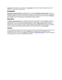 machines. (https://en.wikipedia.org/wiki/Virtual_machine) The technique is used both in virtualization and cloud computing ma