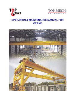 Overhead Crane Operation & Maintenance Guide | PDF | Crane (Machine ...