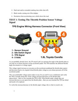 Testing TPS on 1989-1997 Corolla | PDF | Throttle | Electrical Connector