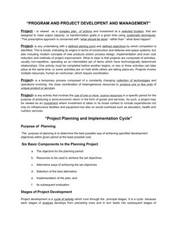 Project Development and Management Guide | PDF | Feasibility Study | Design