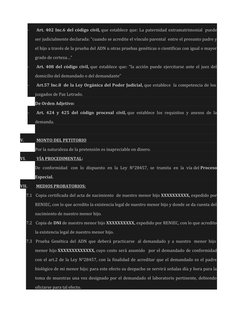 -          Art. 402 Inc.6 del código civil, que establece que: La paternidad extramatrimonial  puede
ser judicialmente declar