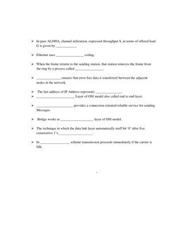  In pure ALOHA, channel utilization, expressed throughput S, in terms of offered load 
G is given by ____________