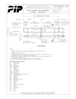 PIP STF05521 Angle Guards and Handrails Fabrication Details | PDF ...