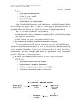 Tópicos em Contabilidade/Ciências Contábeis/4º período
Profª Esp. Esimar G. Az. Magalhães
Apostila I - Continuação
•
Produtor