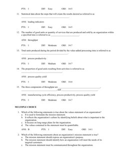 PTS:
1
DIF:
Easy
OBJ:
14-5
11.
Statistical data about the steps that will create the results desired as referred to as
_____