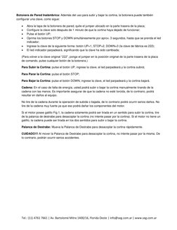 Tel.: (11) 4761 7661 | Av. Bartolomé Mitre 1400/16, Florida Oeste | info@seg.com.ar | www.seg.com.ar 
 
 
Botonera de Pared I