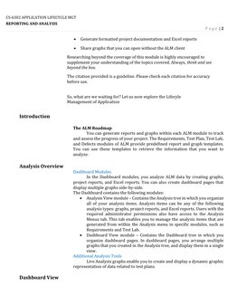 ALM Dashboard Reporting and Analysis Guide | PDF | Microsoft Excel ...