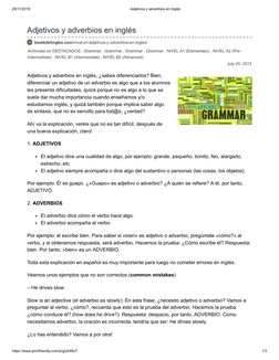29/11/2019
Adjetivos y adverbios en inglés
https://www.printfriendly.com/p/g/ph49uT
1/3
Archivado en DESTACADOS , Grammar , G