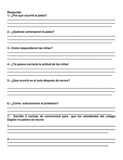 Normas de convivencia para primer grado | PDF | Salón de clases ...