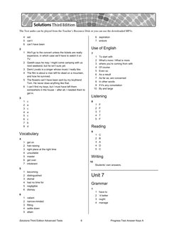 Solutions Advanced Tests Answer Keys | PDF