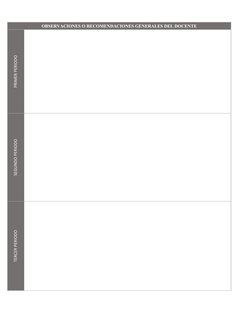 OBSERVACIONES O RECOMENDACIONES GENERALES DEL DOCENTE
PRIMER PERIODO
SEGUNDO PERIODO
TERCER PERIODO
