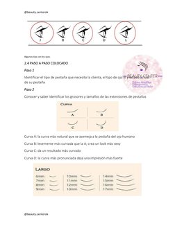 @beauty.centerok 
@beauty.centerok 
  
Algunos tips con los ojos. 
2.4 PASO A PASO COLOCADO 
Paso 1 
Identificar el tipo de p