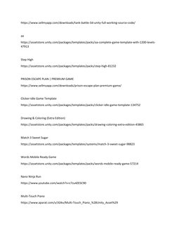 Source Code Game Battle Unity Unity Game Source Code Collection | PDF | Leisure | Sports