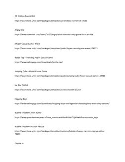 Unity Game Source Code Collection | PDF | Leisure | Sports