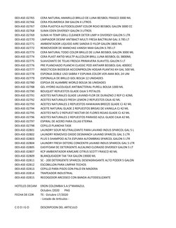 003-ASE-02765
CERA NATURAL AMARILLO BRILLO DE LUNA BEISBOL FRASCO 3000 ML
003-ASE-02766
CERA POLIMERICA 3M GALON 4 LITROS
003