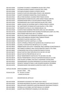 003-ASE-05494
GLICERINA TE BLANCO Y JENGIBRENA GALON 3785 LITROS
003-ASE-05495
SUSTANCIA QUIMICA POWER 10 GALON 3785 LITROS
0