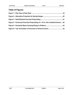 GP 70-01-05
Upstream Fireproofing
V 2.0.0
SEP 2016
Table of Figures
Figure 1:  Plan View of Pipe Rack........................
