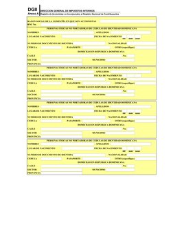 Formulario Rc 02 Formulario RC-02 DGII: Registro de Sociedades | PDF | Placa de ...