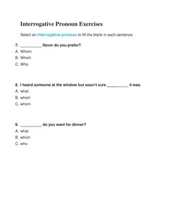 Interrogative Pronoun Exercises 
Select an interrogative pronoun  (https://www.gingersoftware.com/content/grammar-rules/inter